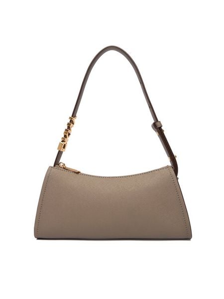 DKNY Torebka R433YG57 Beżowy. Brązowe torebki do ręki damskie DKNY, bez wzorów, ze skóry, bez dodatków. Za 869.99 zł.