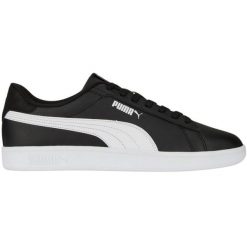 Buty Puma Smash 3.0 L M 390987 04 czarne. Czarne obuwie sportowe damskie bez wzorów, z gumy. Za 329.02 zł.