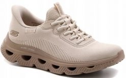 Skechers Skechers damskie sneakersy Slip-In BOBS ARC WAVES 117629 NAT 37,5. Trampki i tenisówki damskie Skechers, bez wzorów, bez zapięcia. Za 379.99 zł.