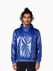 Kurtka wodoodporna Le Coq Sportif Contemporain LF N°1. Niebieskie kurtki męskie le coq sportif, l, bez wzorów, z materiału, eleganckie, bez kaptura. Za 1,001.50 zł.