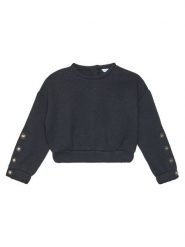 Abel & Lula Bluza 5825 Czarny Regular Fit. Czarne bluzy dla dziewczynek Abel & Lula, bez wzorów, z syntetyku, bez ramiączek, bez kaptura. Za 239.99 zł.