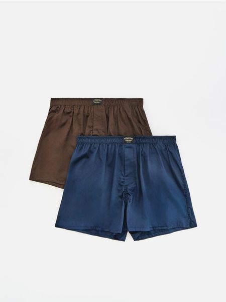 2 pack bokserek Loose - brązowy. Brązowe bokserki męskie Reserved, l, bez wzorów. Za 79.99 zł.
