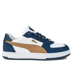 Buty męskie trampki sportowe Puma CAVEN 2.0 LUX SD. Białe trampki męskie Puma, bez wzorów, z gumy, biznesowe, bez zapięcia. Za 278.00 zł.
