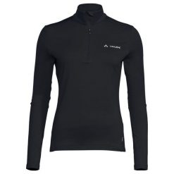 Rozpinany polar damski half-zip VAUDE Livigno II. Czarne bluzy sportowe damskie Vaude, xs, bez wzorów, z polaru, bez kaptura, narciarskie. Za 290.65 zł.