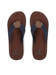 Barbour Japonki Toeman MBS0007NY98 Granatowy. Niebieskie klapki męskie Barbour, z syntetyku. Za 159.99 zł.