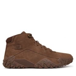 Trzewiki CAT Footwear. Brązowe botki męskie CAT Footwear, bez wzorów, bez zapięcia. Za 569.99 zł.