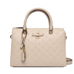 Torebka Guess. Brązowe torebki do ręki damskie Guess, z aplikacjami, bez dodatków. Za 679.99 zł.