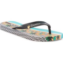 Japonki IPANEMA - Summer Fem 82366 Beige/Black 20837. Czarne klapki damskie Ipanema, z tworzywa sztucznego. Za 74.99 zł.