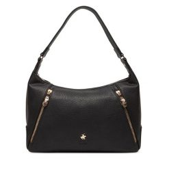 Torebka Beverly Hills Polo Club. Czarne torebki do ręki damskie Beverly Hills Polo Club, bez wzorów, klasyczne, bez dodatków. Za 229.99 zł.