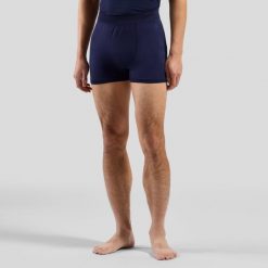 Bokserki męskie Odlo PERFORMANCE LIGHT Boxer. Niebieskie bokserki męskie Odlo, l, bez wzorów. W wyprzedaży za 170.99 zł.