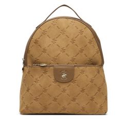 Plecak Beverly Hills Polo Club. Brązowe plecaki damskie Beverly Hills Polo Club, bez wzorów. Za 229.99 zł.