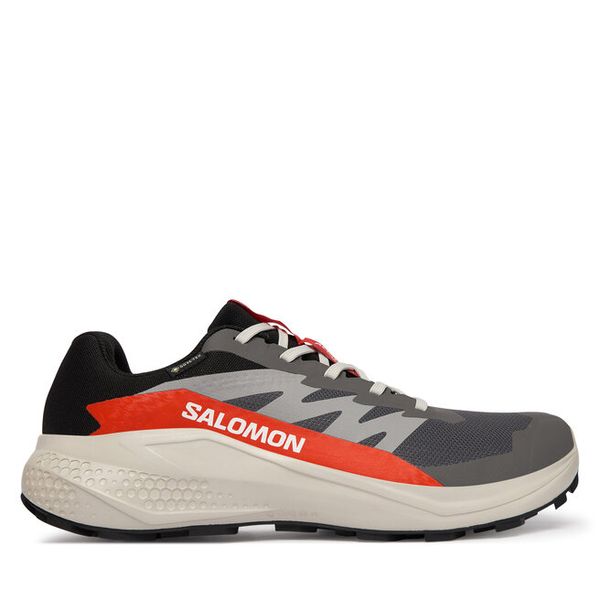 Buty do biegania Salomon. Szare buty sportowe męskie Salomon, z gore-texu, bez zapięcia, do biegania, gore-tex. Za 410.99 zł.