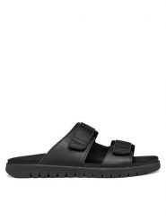 Geox Klapki U Flextride S U652JB 0009B C9999 Czarny. Czarne klapki męskie Geox, ze skóry. Za 399.99 zł.