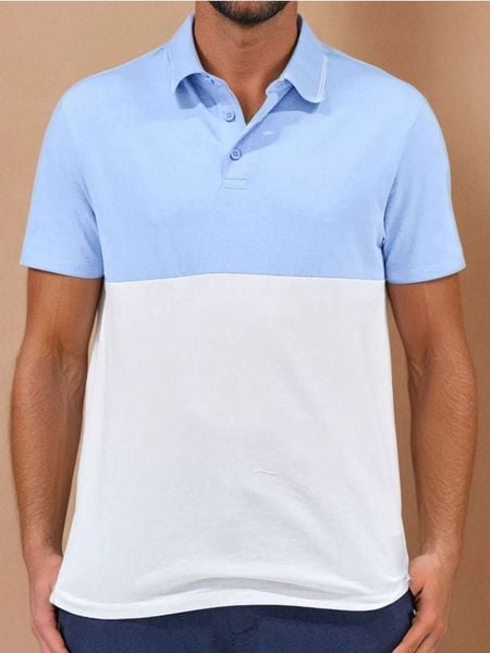 Koszulka polo - Inny. Koszulki polo męskie Sinsay, l, bez wzorów, bez ramiączek. Za 25.99 zł.