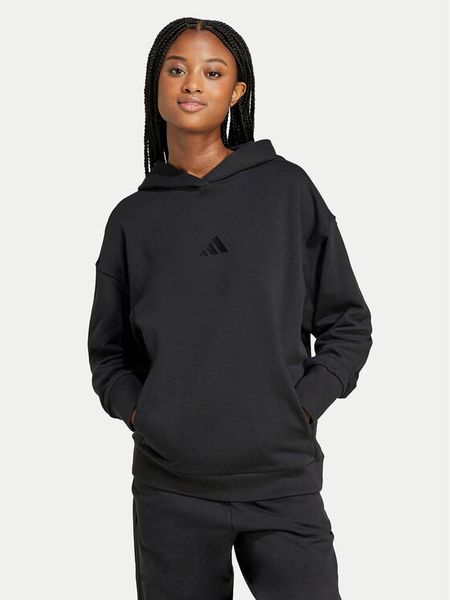 Adidas Bluza ALL SZN French Terry IW1026 Czarny Loose Fit. Czarne bluzy damskie Adidas, m, bez wzorów, z bawełny, bez kaptura. Za 189.99 zł.