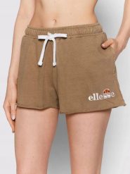 SPODENKI DAMSKIE SZORTY ELLESSE KRÓTKIE KOLOR BRĄZOWY. Brązowe szorty sportowe damskie Ellesse, na lato, l, bez wzorów, z bawełny, eleganckie, do biegania. Za 132.23 zł.
