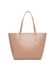 Nine West Torebka CEO-GENTLE GLAM-LDA9920 Beżowy. Brązowe torebki do ręki damskie Nine West, bez wzorów, ze skóry, bez dodatków. Za 279.99 zł.