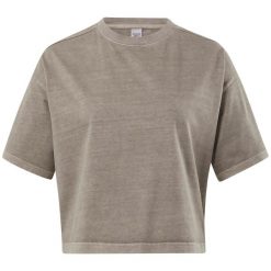Koszulka sportowa damska Reebok H46812. Szare koszulki sportowe damskie Reebok, xs, bez wzorów, z bawełny, bez kołnierzyka, bez ramiączek, na fitness i siłownię. Za 122.00 zł.