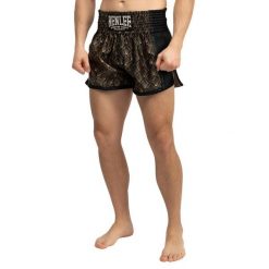 Szorty do boksu tajskiego Benlee Goldstone. Czarne krótkie spodenki sportowe męskie BENLEE, bez wzorów, na fitness i siłownię. Za 242.00 zł.
