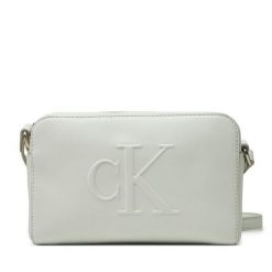 Torebka Calvin Klein Jeans. Szare torebki do ręki damskie Calvin Klein Jeans, bez wzorów, z jeansu, bez dodatków. Za 179.99 zł.