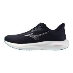 Buty do biegania męskie Mizuno Revolt 4 baritone blue/silver/capri bre. Niebieskie buty sportowe męskie Mizuno, bez zapięcia, do biegania. Za 269.99 zł.