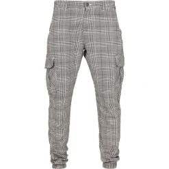 Spodnie Urban Classics glen cargo jogusers. Białe eleganckie spodnie męskie Urban Classics, s, bez wzorów, z poliesteru. Za 200.00 zł.