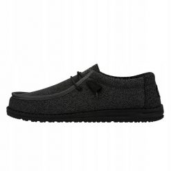 HeyDude Męskie Mokasyny Wally 40019 Sox. Czarne mokasyny męskie Hey dude, z materiału. Za 199.00 zł.