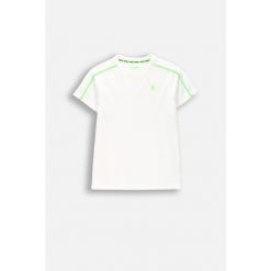 Koszulka sportowa dziecięca Lemon Explore WL6 z krótkim rękawem biała. Białe t-shirty dla chłopców LEMON explore, bez wzorów, z dzianiny, bez ramiączek. Za 49.90 zł.