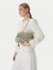 Guess Torebka Serenova HWKG80 91210 Zielony. Zielone torebki do ręki damskie Guess, z aplikacjami, ze skóry, wizytowe, bez dodatków. Za 639.99 zł.