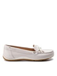 Geox Mokasyny D Vega Moc B D92DNB 043BC C1002 Biały. Białe mokasyny damskie Geox, ze skóry. Za 329.99 zł.