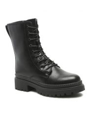 Jenny Fairy Trapery WS5680-17 Czarny. Czarne kozaki damskie Jenny Fairy, ze skóry. Za 169.99 zł.