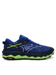 Mizuno Buty do biegania Wave Mujin 10 J1GJ2470 Niebieski. Niebieskie buty sportowe męskie Mizuno, z materiału, bez zapięcia, do biegania. Za 399.99 zł.