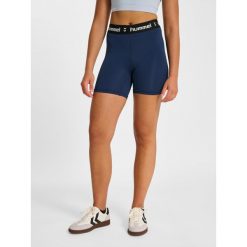 Szorty damskie Hummel Pulse Mid. Niebieskie szorty sportowe damskie Hummel, bez wzorów, eleganckie, na fitness i siłownię. Za 144.50 zł.
