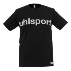 Koszulka promocyjna Uhlsport Essential. Niebieskie koszulki sportowe męskie Uhlsport, bez wzorów, z bawełny, bez kołnierzyka, bez ramiączek. Za 89.50 zł.