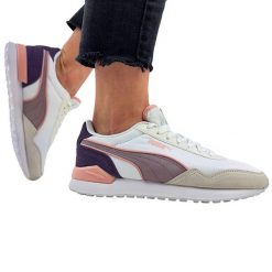 Buty do chodzenia męskie Puma DISTA RUNNER SD. Białe buty sportowe męskie Puma, bez zapięcia, trekkingowe. Za 243.99 zł.
