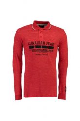 Koszulka męska Canadian Peak Kinstar. Czerwone bluzki z długim rękawem męskie Canadian Peak, l, bez wzorów, z bawełny, klasyczne, bez kołnierzyka. Za 129.49 zł.
