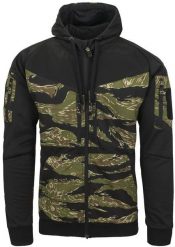 Helikon-Tex Bluza ROGUE Hoodie (FullZip) - Czarny/ERDL. Czarne bluzy męskie HELIKON-TEX, m, bez wzorów, bez kaptura. Za 251.74 zł.