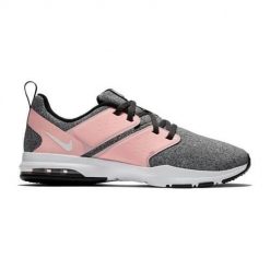 Buty treningowe damskie Nike Air Bella TR. Szare obuwie sportowe damskie Nike, bez wzorów, z materiału, na fitness i siłownię. Za 469.99 zł.