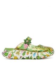 Laura Vita Klapki Sofiao 13 Zielony. Zielone klapki damskie Laura Vita, bez wzorów, ze skóry, bez obcasa. Za 389.99 zł.