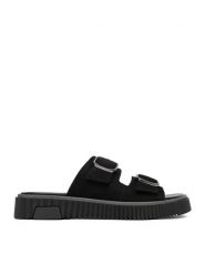 Lasocki Klapki CEO-WI23-TAKASHI-03 Czarny. Czarne klapki damskie Lasocki, bez wzorów, ze skóry, bez obcasa. Za 169.99 zł.