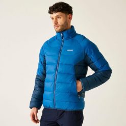 Kurtka męska przejściowa ocieplana Dalent. Niebieskie kurtki sportowe męskie Regatta, m, bez wzorów, z puchu, trekkingowe. W wyprzedaży za 279.99 zł.