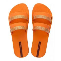 Klapki Ipanema Mesh Slide Fem Damskie. Brązowe klapki damskie Ipanema, bez wzorów, z materiału, eleganckie, bez obcasa. Za 173.99 zł.