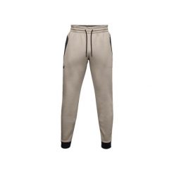 Spodnie dresowe Under Armour RECOVER FLEECE. Brązowe spodnie sportowe męskie Under Armour, xs, bez wzorów, z bawełny, na fitness i siłownię. Za 409.35 zł.