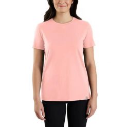 Koszulka bawełniana damska Carhartt Lightweight Crewneck Tencel. Czerwone t-shirty damskie Carhartt, xs, bez wzorów, z bawełny, bez kołnierzyka. Za 153.00 zł.