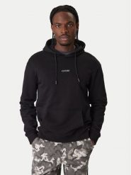 Guess Bluza Z6RQ18 KAIJ1 Czarny Regular Fit. Czarne bluzy męskie Guess, m, z aplikacjami, z bawełny, bez kaptura. Za 349.99 zł.