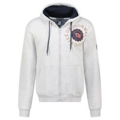 Bluza męska Geographical Norway GAKADO Blended Grey. Szare bluzy męskie Geographical Norway, na wiosnę, m, bez wzorów, z polaru. Za 149.00 zł.