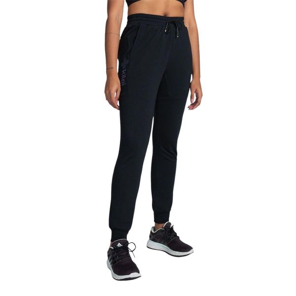 Spodnie dresowe damskie Kilpi MATTY-M. Czarne spodnie dresowe damskie Kilpi, m, bez wzorów, z dresówki. Za 179.35 zł.