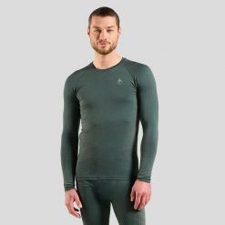 Bielizna termoaktywna z długim rękawem Odlo BL TOP crew neck l/s PERFORMANCE. Szara bielizna termoaktywna męska Odlo, l, z materiału. Za 369.99 zł.