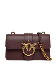 PINKO Torebka Love One Mini ST.CL Al 25-26 PLTT 105856 A0F1 Bordowy. Czerwone torebki do ręki damskie Pinko, bez wzorów, ze skóry, bez dodatków. Za 1,199.00 zł.