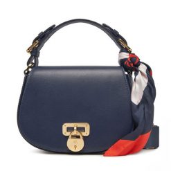 Torebka LAUREN RALPH LAUREN. Niebieskie torebki do ręki damskie Lauren Ralph Lauren, bez wzorów, klasyczne, bez dodatków. Za 989.99 zł.